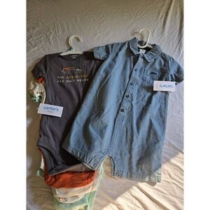 2 Sets, 6 Total Pieces Brand New 24 Month Short Sleeve Boy Clothes Carters
